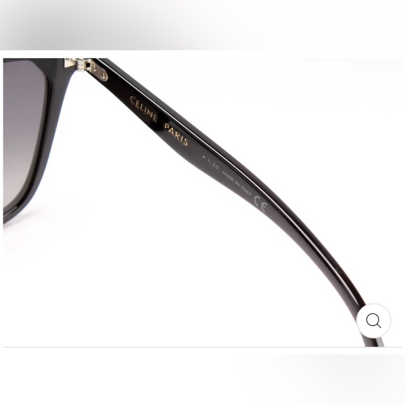 Celine Black Acetate Frame Polarized Oversized Square
Sunglasses- CL401341 - Picture 8 of 11